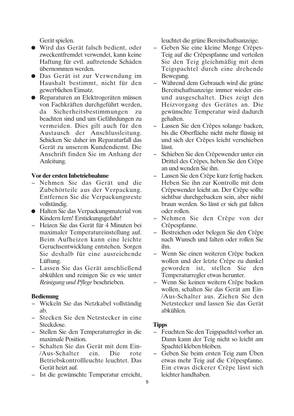 SEVERIN CM 2198 User Manual | Page 5 / 46