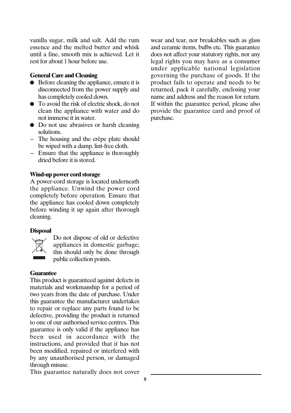 SEVERIN CM 2198 User Manual | Page 9 / 46