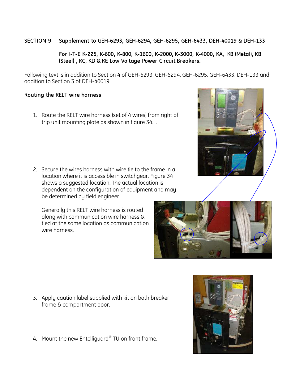 GE Industrial Solutions EntelliGuard TU Conversion kits User Manual | Page 21 / 24