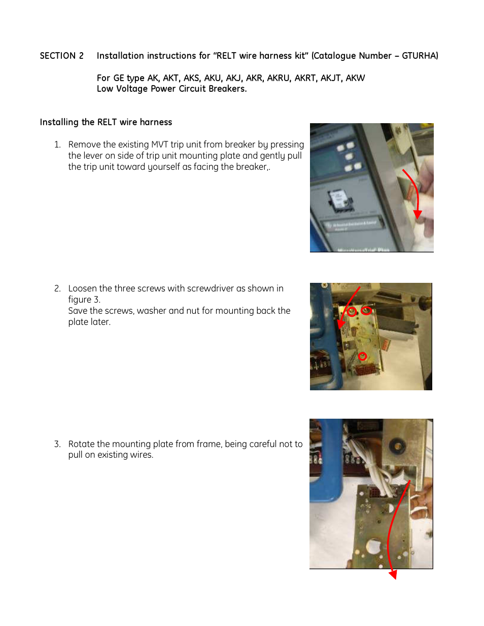 GE Industrial Solutions EntelliGuard TU Conversion kits User Manual | Page 6 / 24