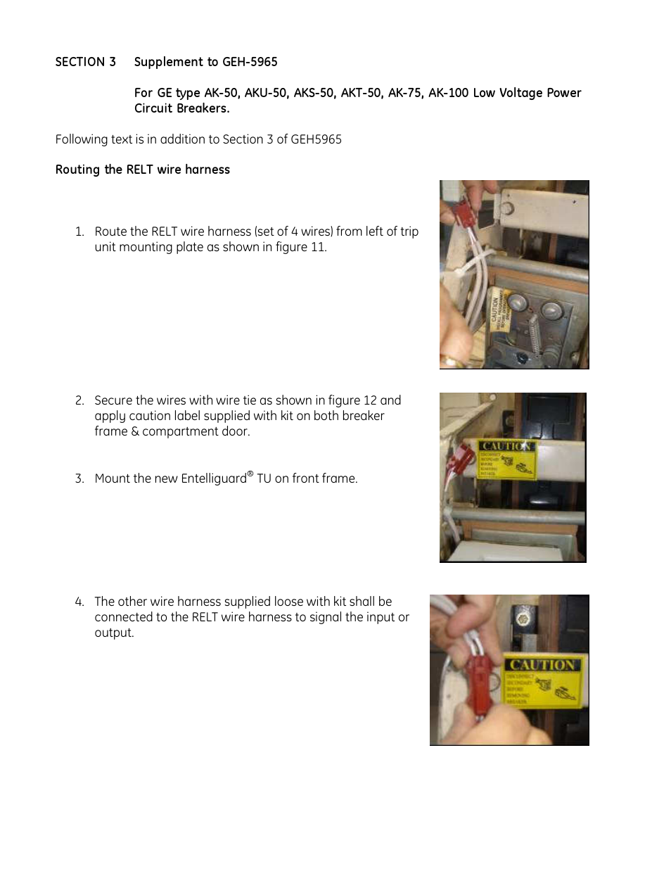GE Industrial Solutions EntelliGuard TU Conversion kits User Manual | Page 9 / 24