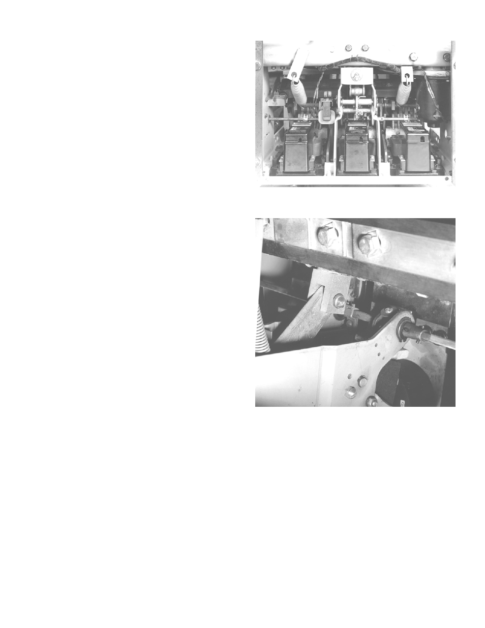 Section 3. front and back frame disassembly, Breaker), Crossbar | Mechanism pin and retaining clip | GE Industrial Solutions ProTrip Conversion Kits AK-1-50 User Manual | Page 5 / 18