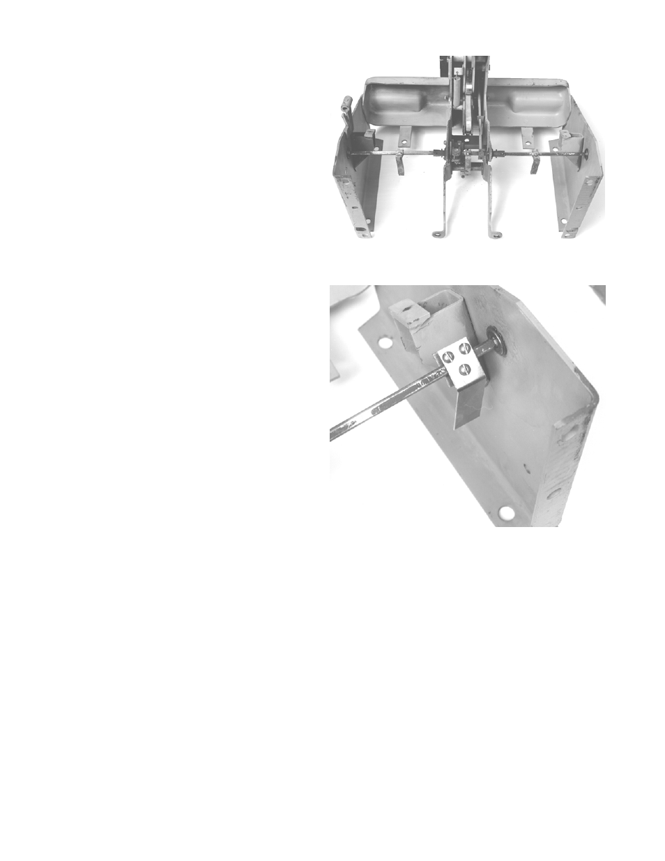 Installing the trip paddle, Installation completed, Front frame assembly, showing the old trip paddles | Installing, The new trip paddle | GE Industrial Solutions ProTrip Conversion Kits AK-1-50 User Manual | Page 8 / 18