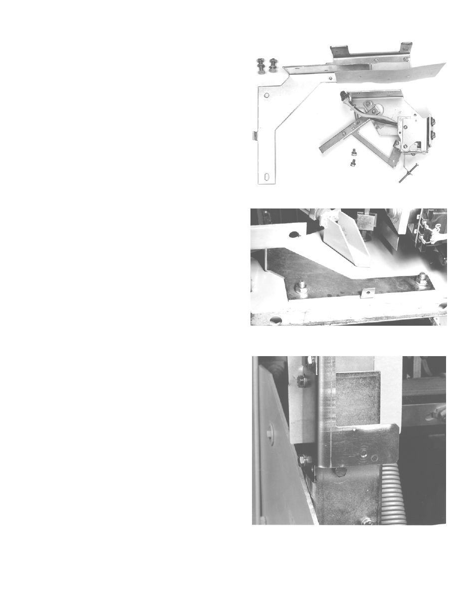 Installing the flux shifter assembly, Flux shifter assembly and mounting bracket, Reassembled) | GE Industrial Solutions ProTrip Conversion Kits AK-1-50 User Manual | Page 9 / 18