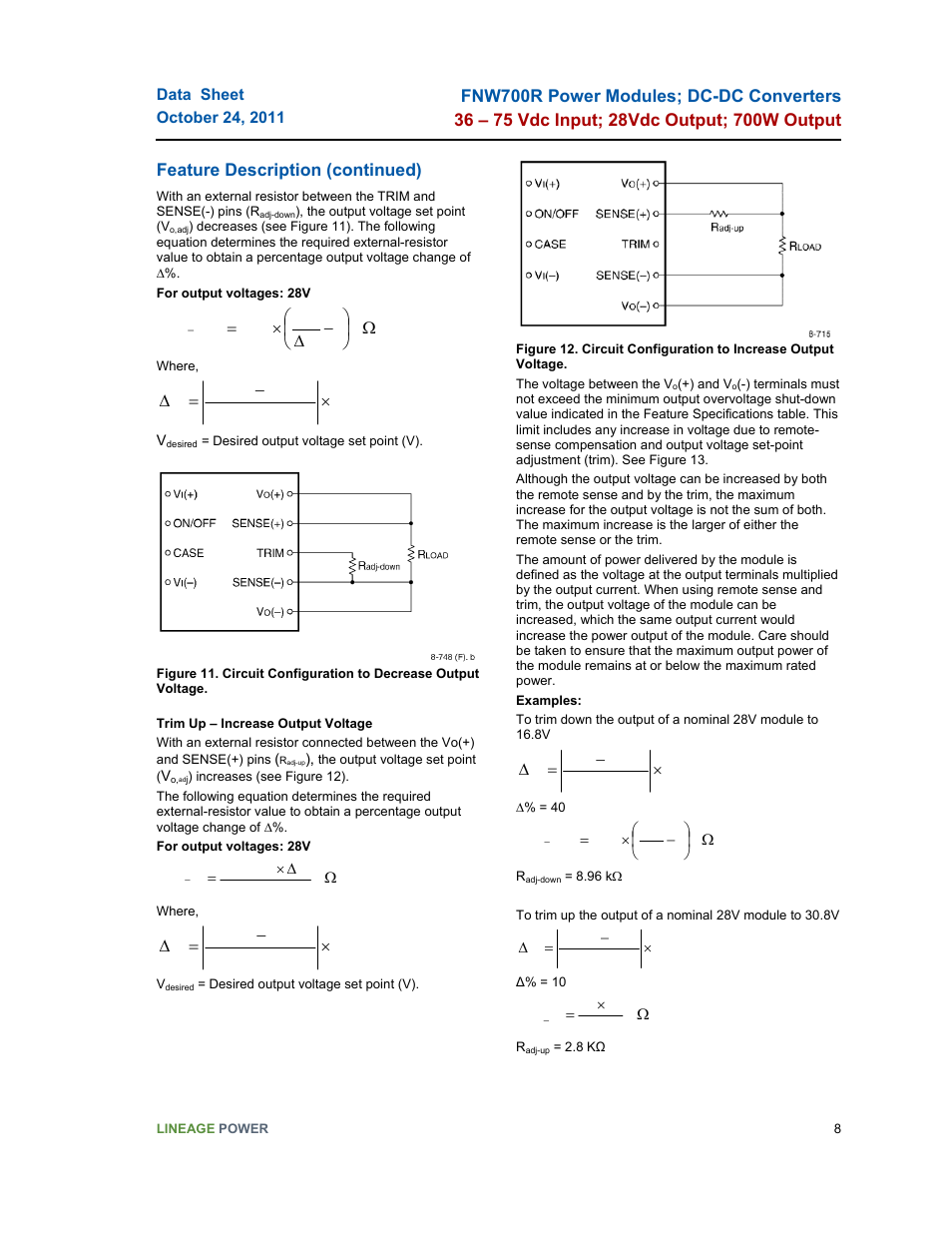 GE Industrial Solutions FNW700R Series User Manual | Page 8 / 14