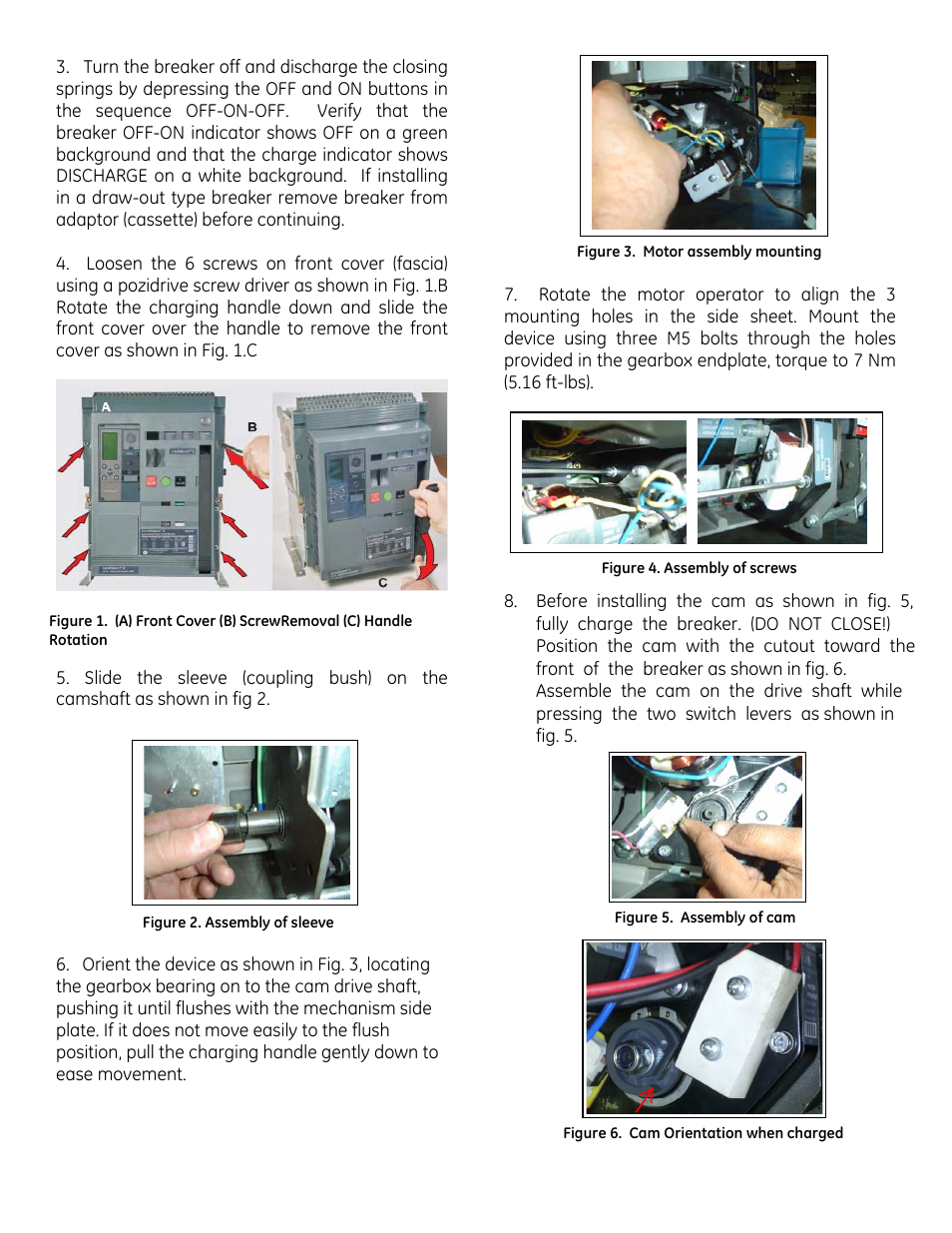 GE Industrial Solutions EntelliGuard G Motor Operator User Manual | Page 2 / 4
