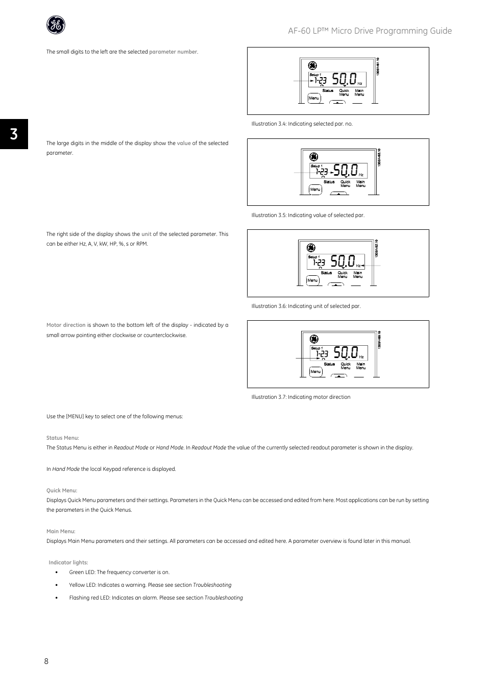 Af-60 lp™ micro drive programming guide | GE Industrial Solutions AF-60 LP Micro Drive User Manual | Page 9 / 86