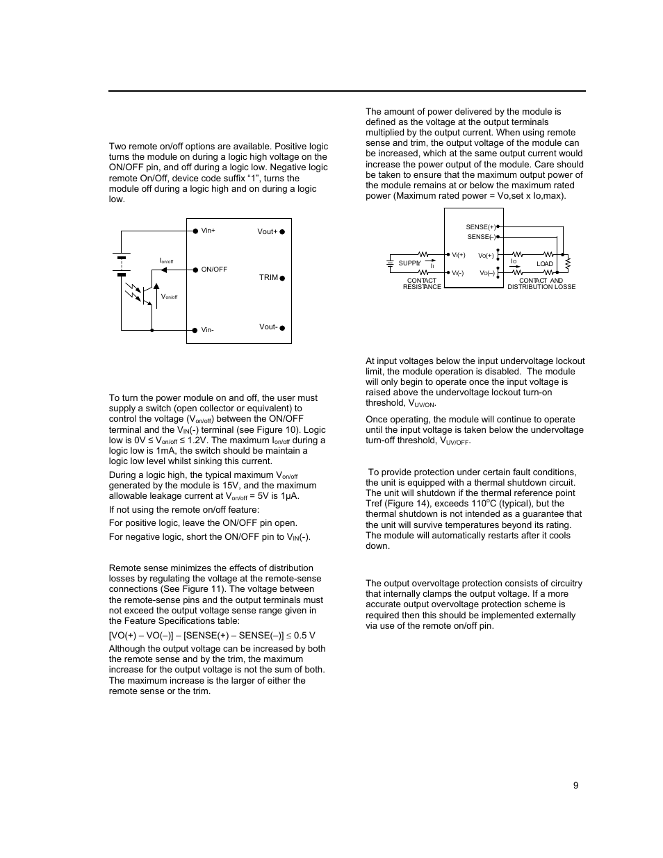 Feature description | GE Industrial Solutions EQW006 Series User Manual | Page 9 / 19