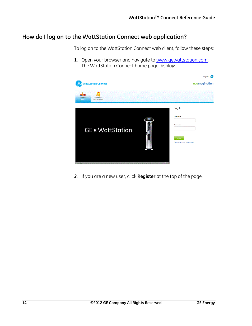 GE Industrial Solutions WattStation Connect Reference Guide for the Install User Manual | Page 14 / 27