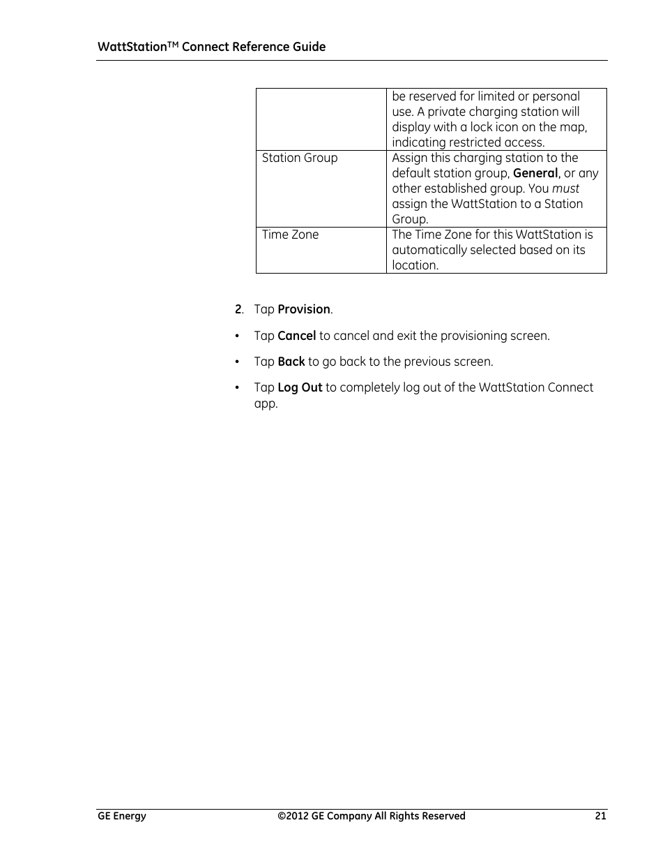 GE Industrial Solutions WattStation Connect Reference Guide for the Install User Manual | Page 21 / 27