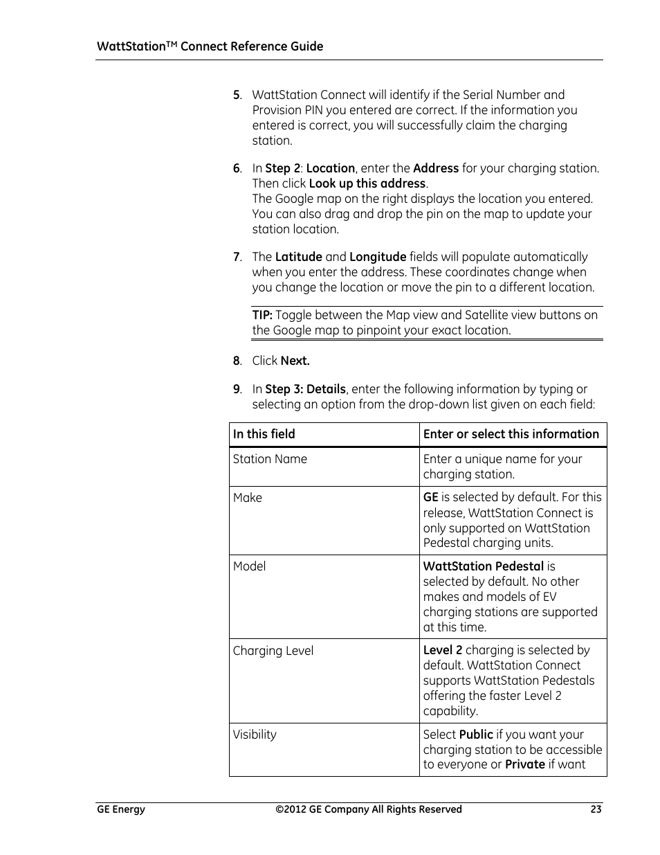 GE Industrial Solutions WattStation Connect Reference Guide for the Install User Manual | Page 23 / 27