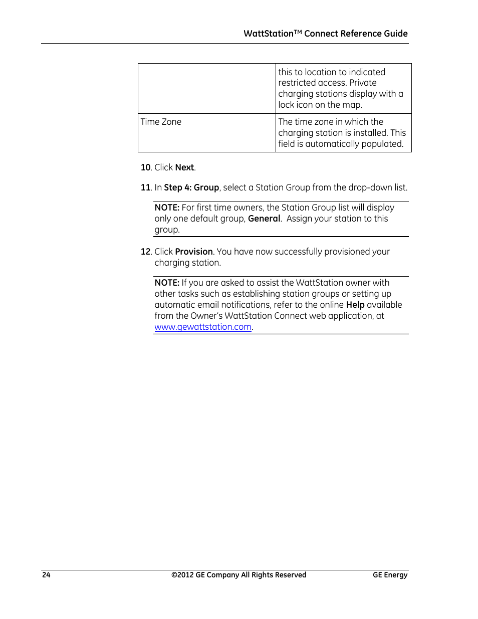 GE Industrial Solutions WattStation Connect Reference Guide for the Install User Manual | Page 24 / 27