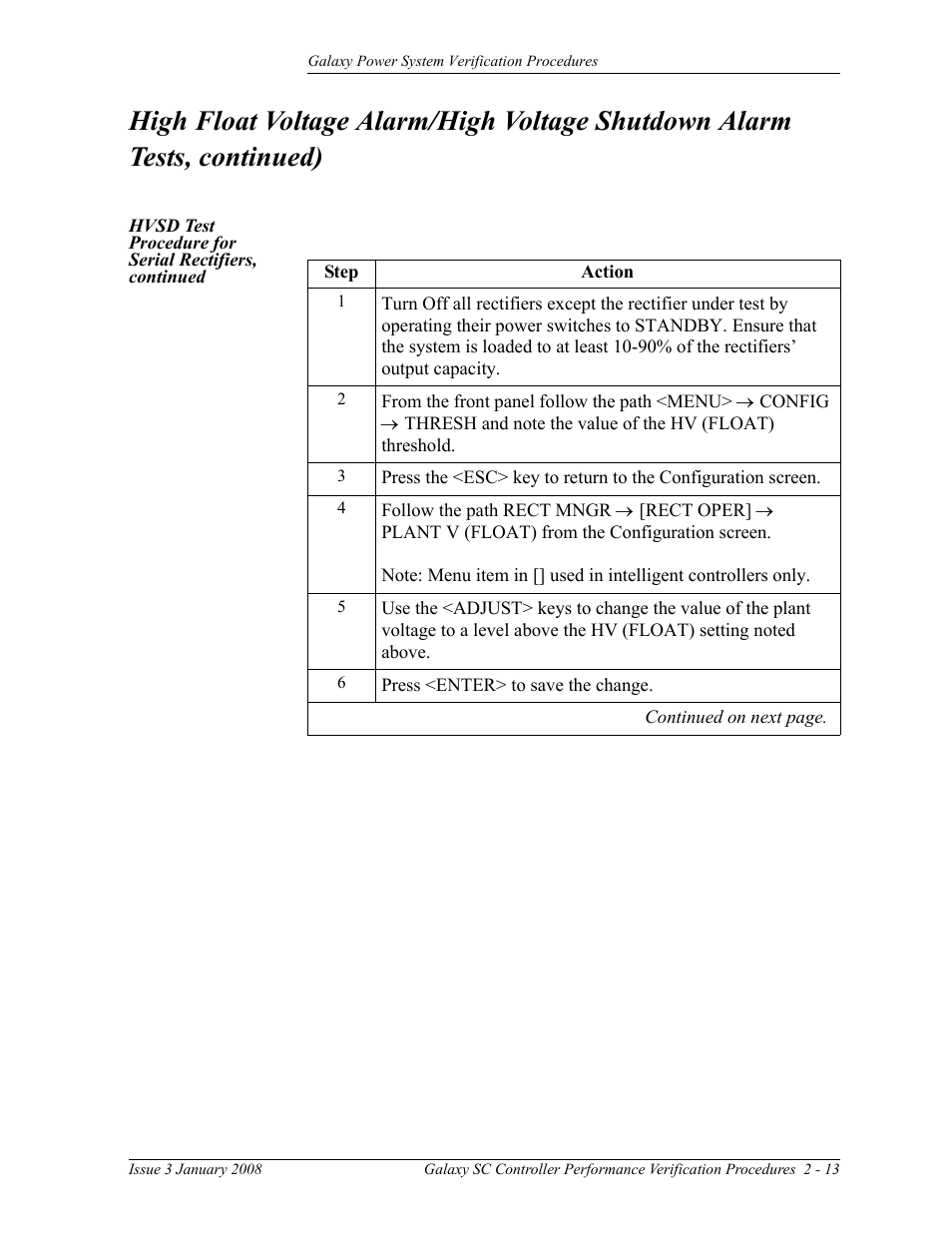 GE Industrial Solutions Galaxy Verification User Manual | Page 25 / 102