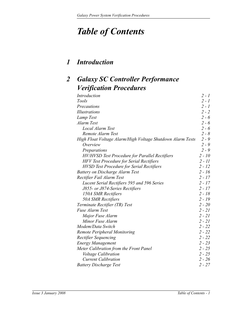 GE Industrial Solutions Galaxy Verification User Manual | Page 5 / 102