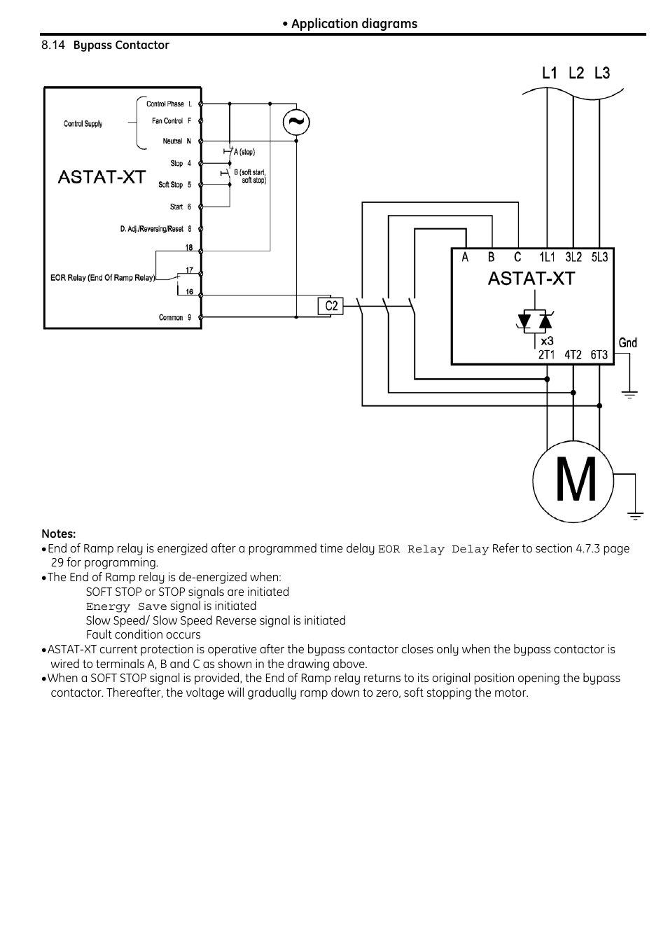 14 bypass contactor | GE Industrial Solutions ASTAT XT User Manual | Page 68 / 123