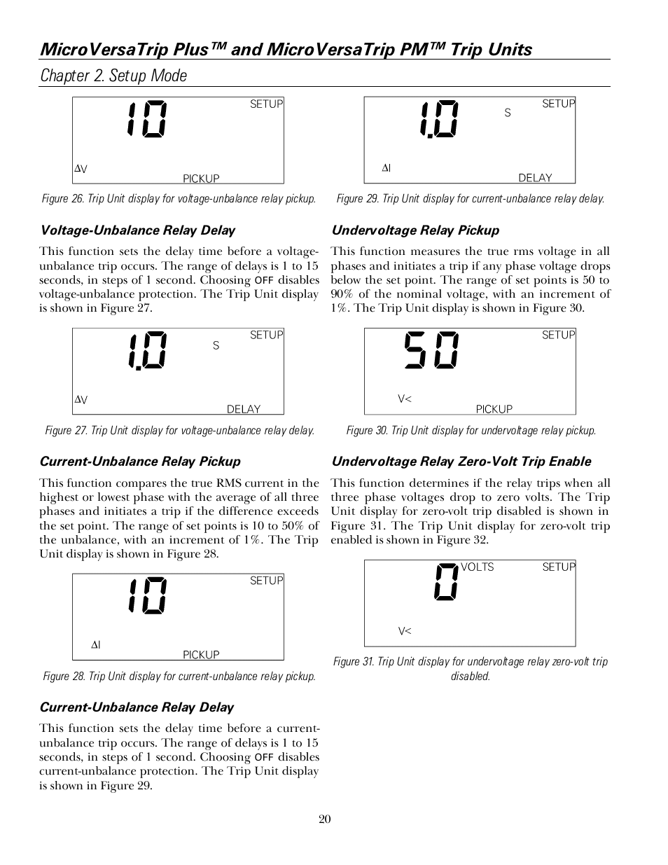 GE Industrial Solutions MicroVersaTrip PM User Manual | Page 30 / 52