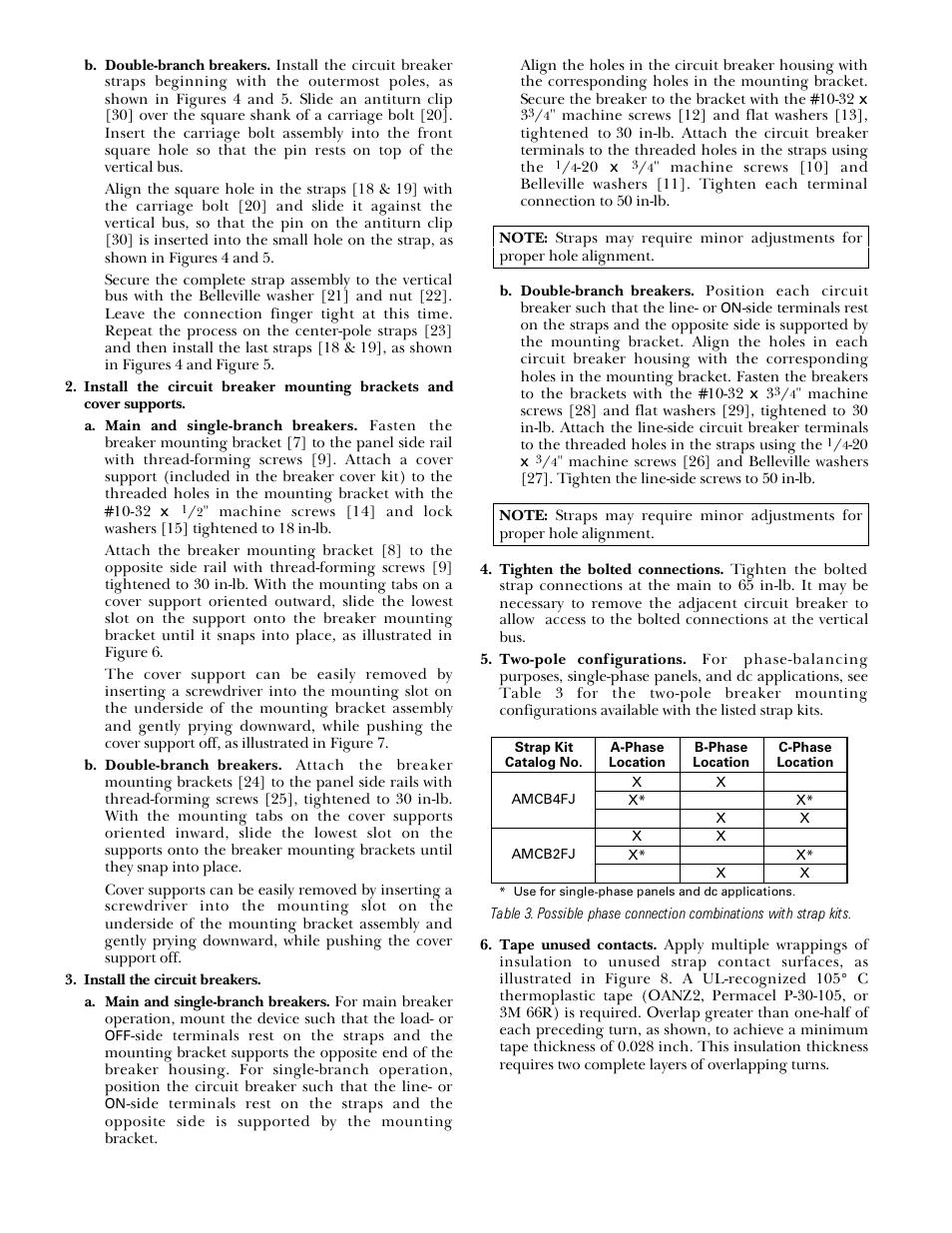 GE Industrial Solutions Spectra Series Power Panelboards AMCB6FJ, AMCB3FJ, AMCB2FJ, and AMCB4FJ User Manual | Page 2 / 6