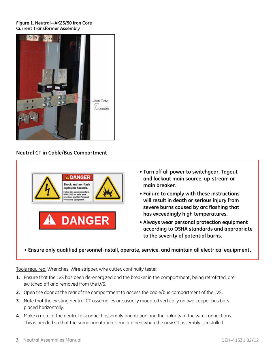 GE Industrial Solutions Neutral Rogowski Current Transformer (CT) User Manual | Page 4 / 14