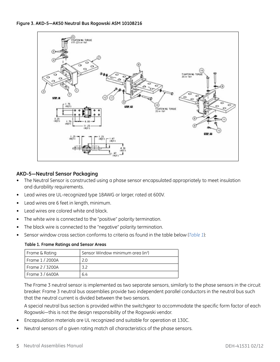 GE Industrial Solutions Neutral Rogowski Current Transformer (CT) User Manual | Page 6 / 14
