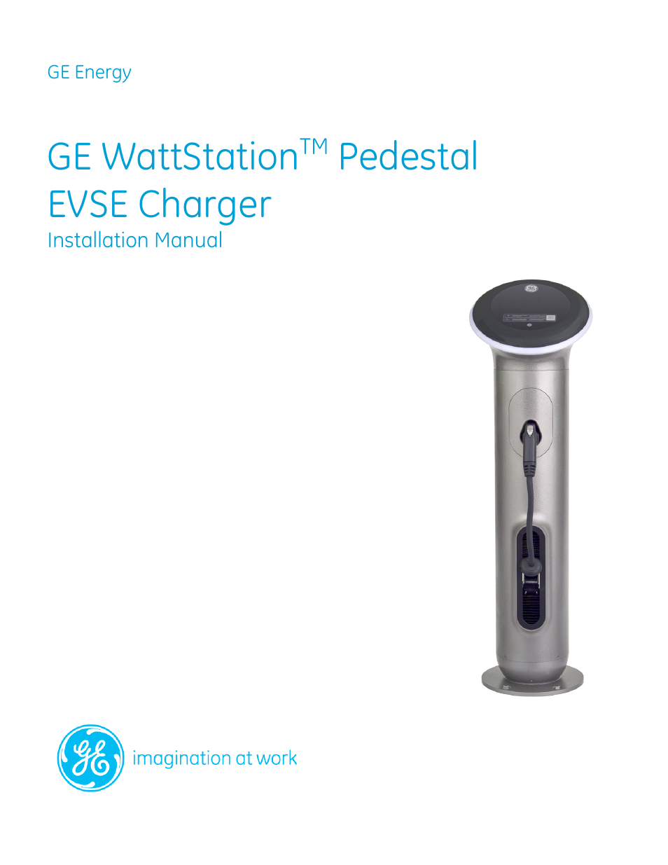 GE Industrial Solutions WattStation Pedestal EVSE Charger Installation User Manual | 20 pages