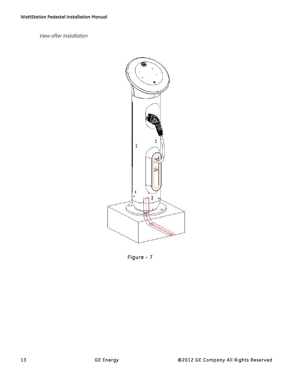 GE Industrial Solutions WattStation Pedestal EVSE Charger Installation User Manual | Page 13 / 20