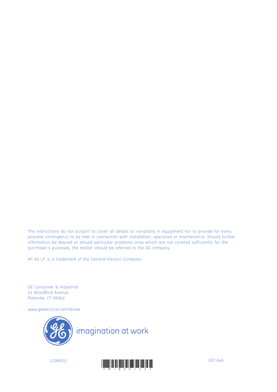 GE Industrial Solutions AF-60 LP Keypad User Manual | Page 2 / 2