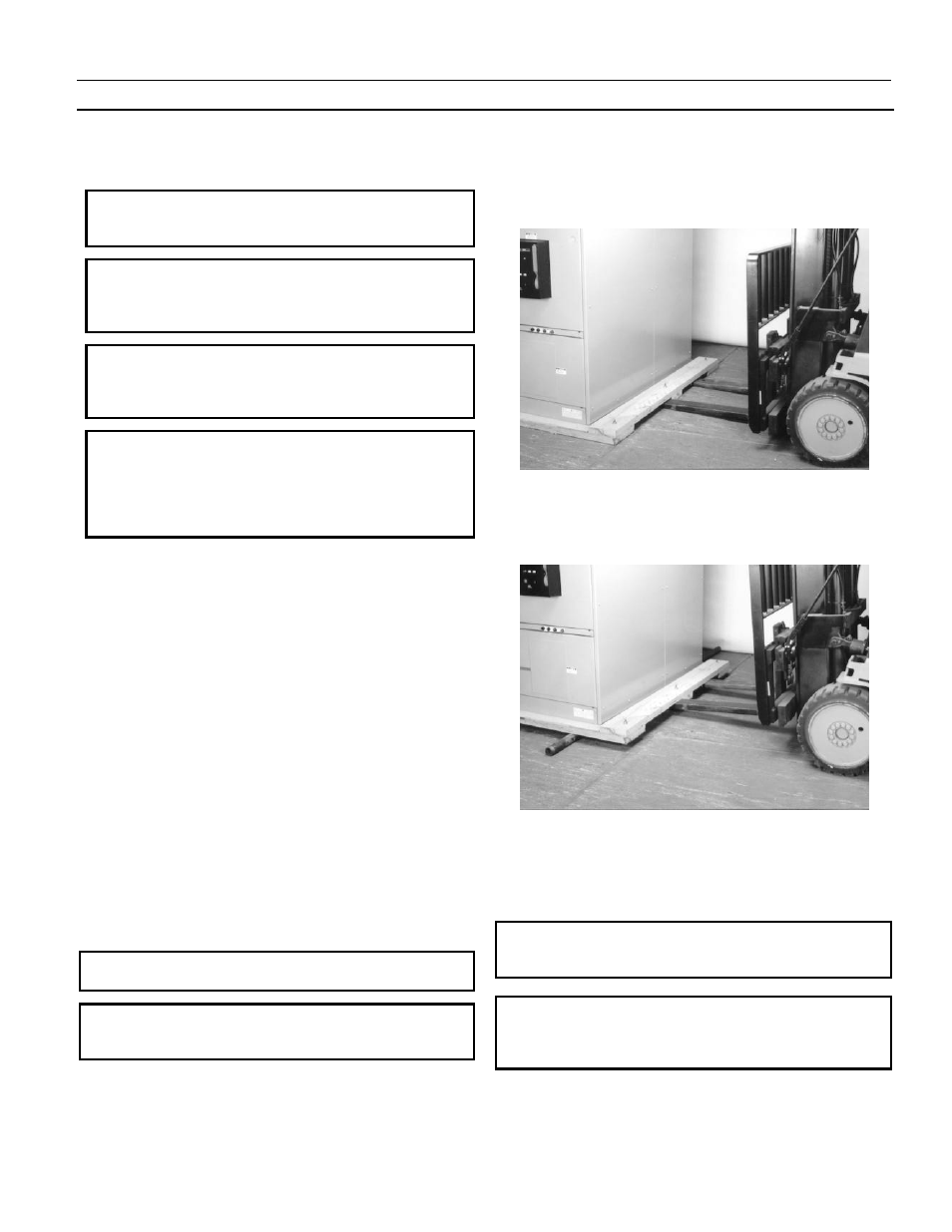 Rollers, Forklifts, Fig. 2-5. placement of rollers under shipping skid | GE Industrial Solutions Entellisys Installation User Manual | Page 11 / 80