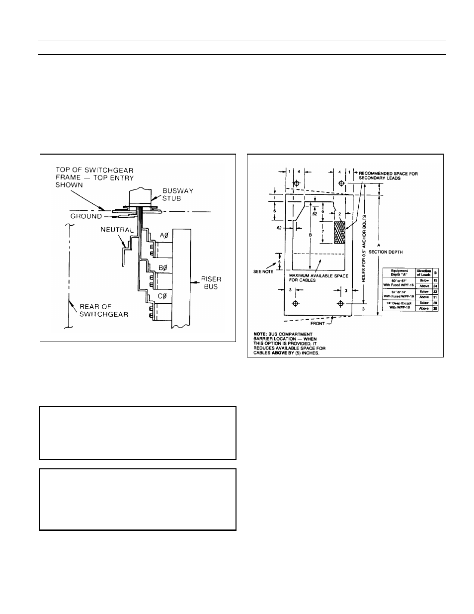 Busway connections, Control wire connections | GE Industrial Solutions Entellisys Installation User Manual | Page 41 / 80