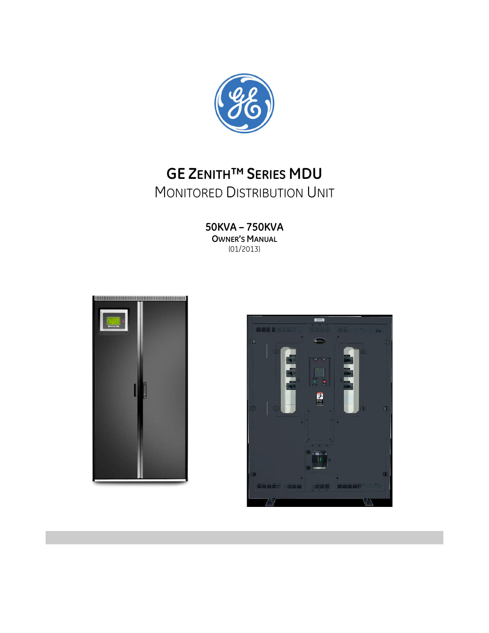 GE Industrial Solutions GE ZENITH SERIES MDU User Manual | 59 pages