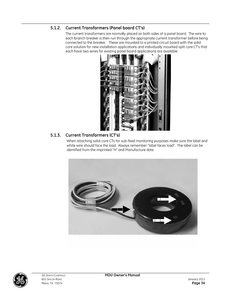 GE Industrial Solutions GE ZENITH SERIES MDU User Manual | Page 34 / 59