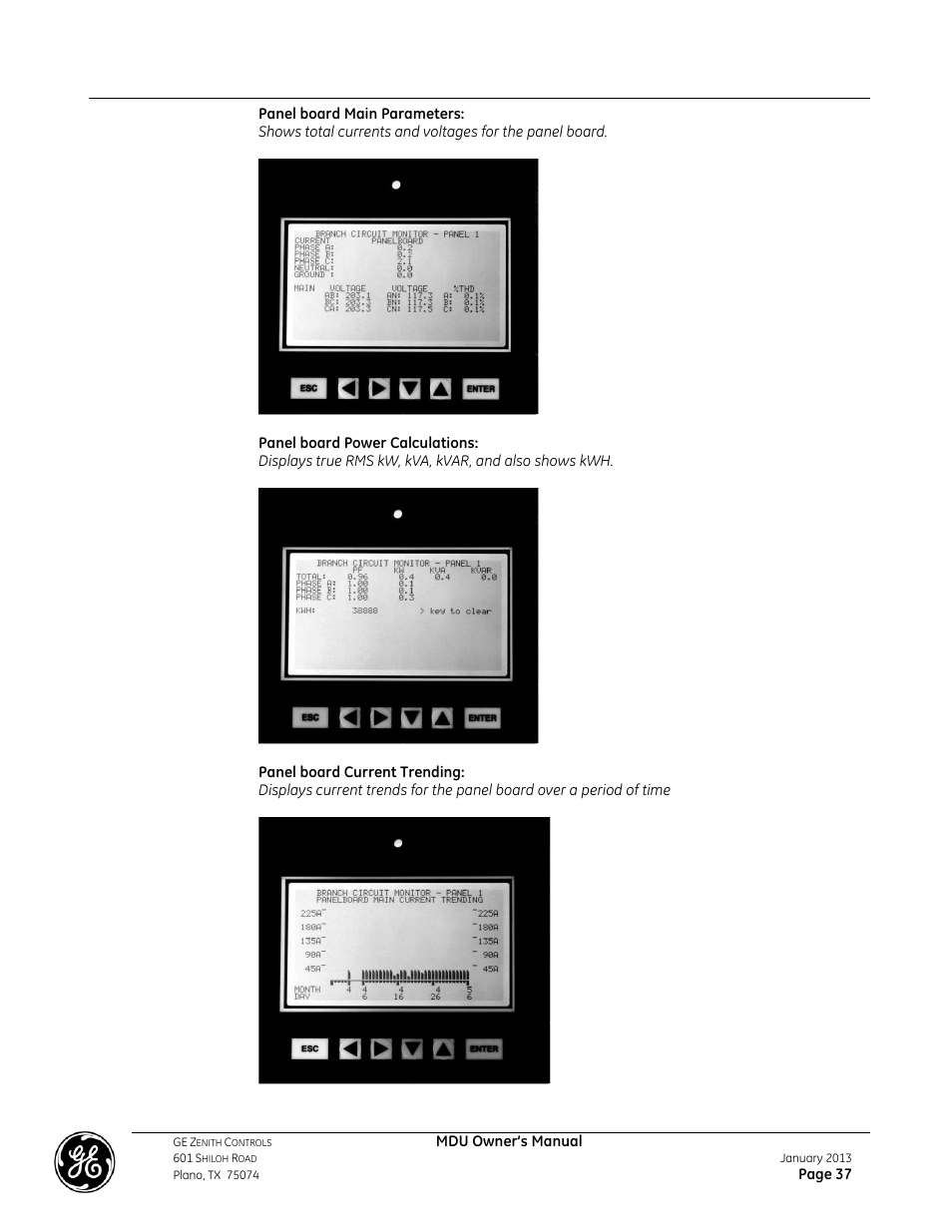 GE Industrial Solutions GE ZENITH SERIES MDU User Manual | Page 37 / 59