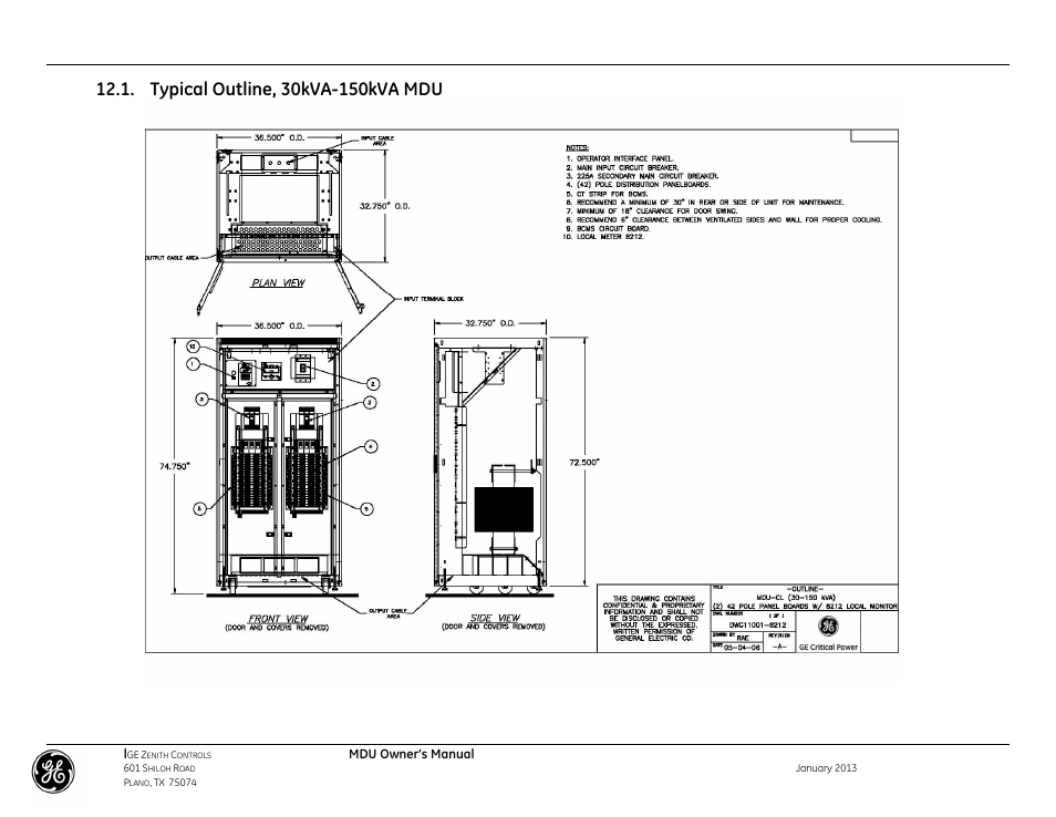 GE Industrial Solutions GE ZENITH SERIES MDU User Manual | Page 53 / 59