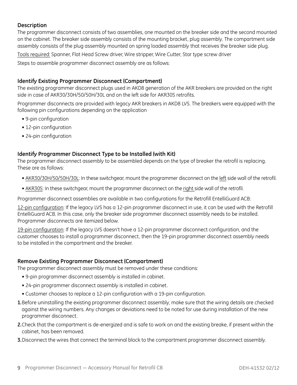 GE Industrial Solutions Programmer Disconnect User Manual | Page 10 / 15
