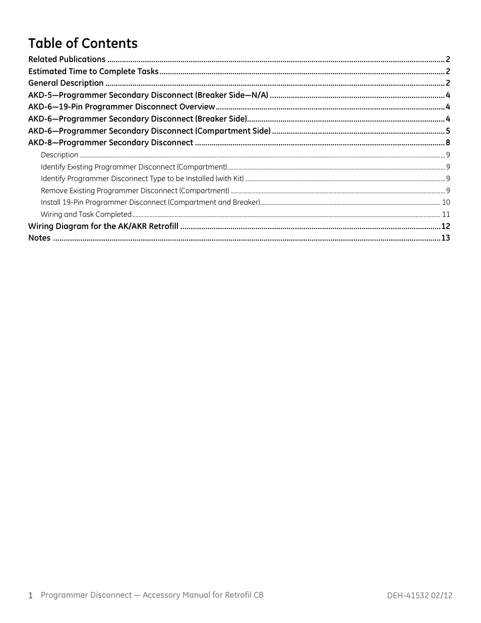 GE Industrial Solutions Programmer Disconnect User Manual | Page 2 / 15