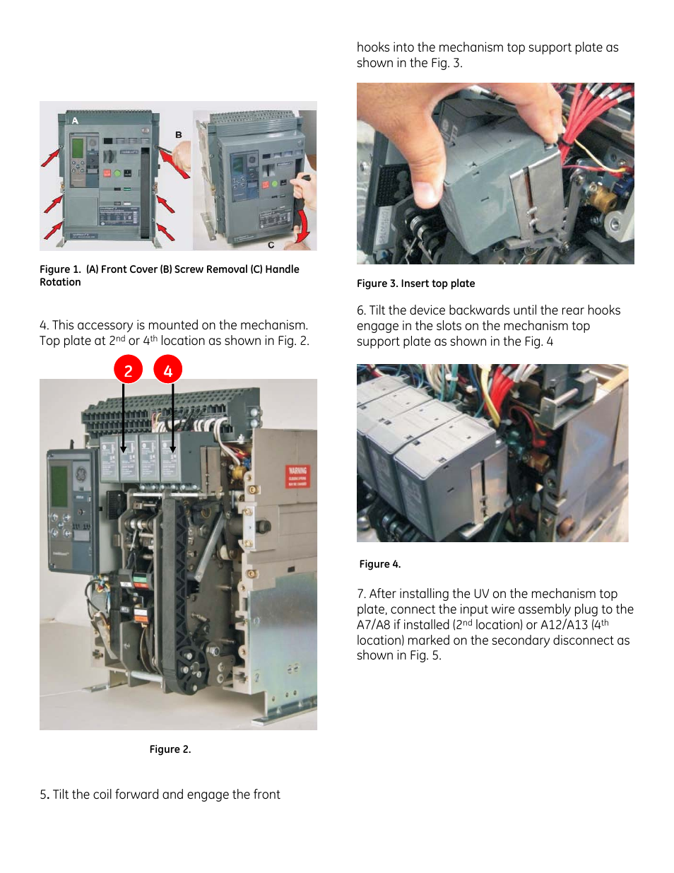 GE Industrial Solutions EntelliGuard G Undervoltage Release User Manual | Page 2 / 4