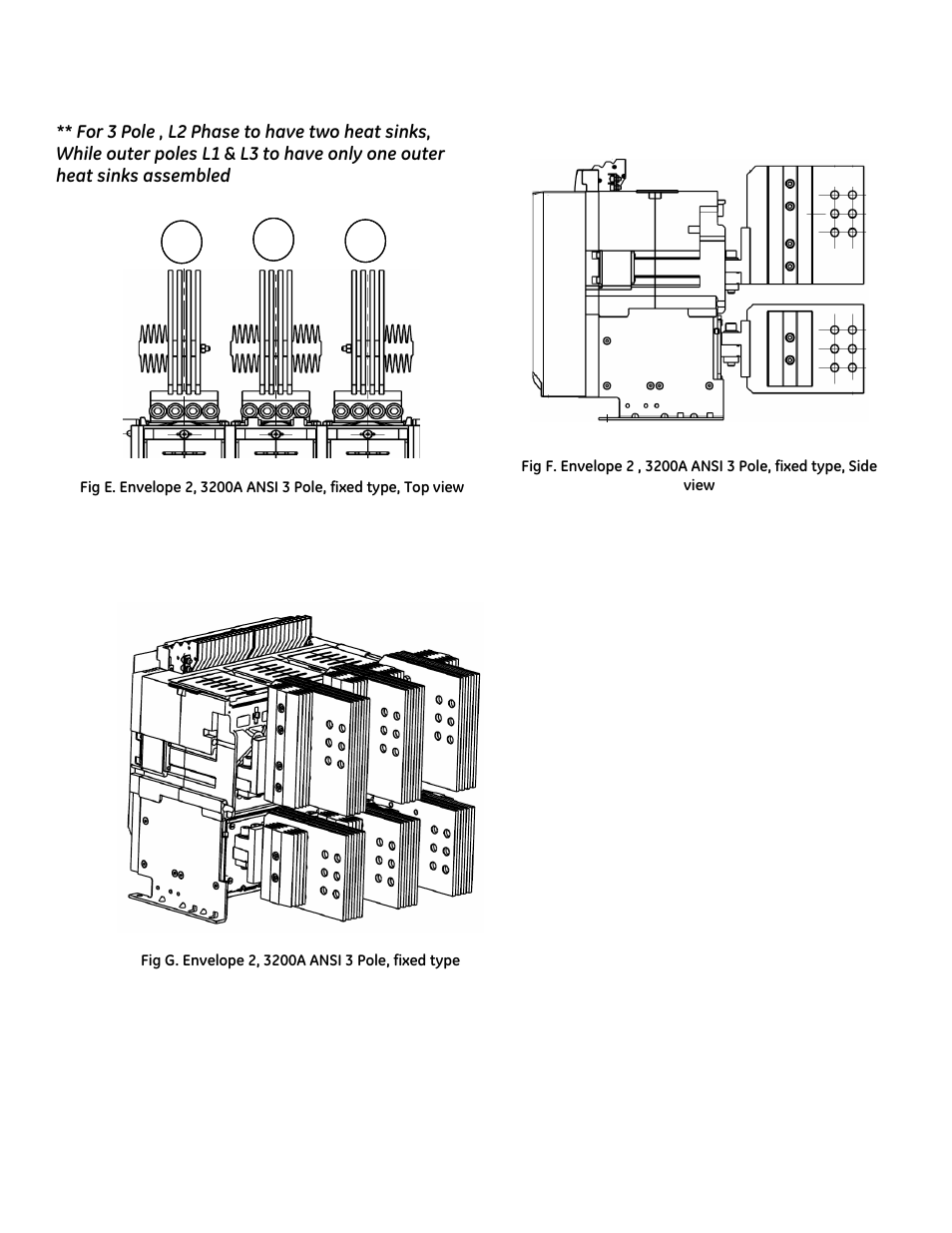 GE Industrial Solutions EntelliGuard G Back Connected Terminations for Envelope 2, 3200A ANSI, Fixed type User Manual | Page 3 / 5