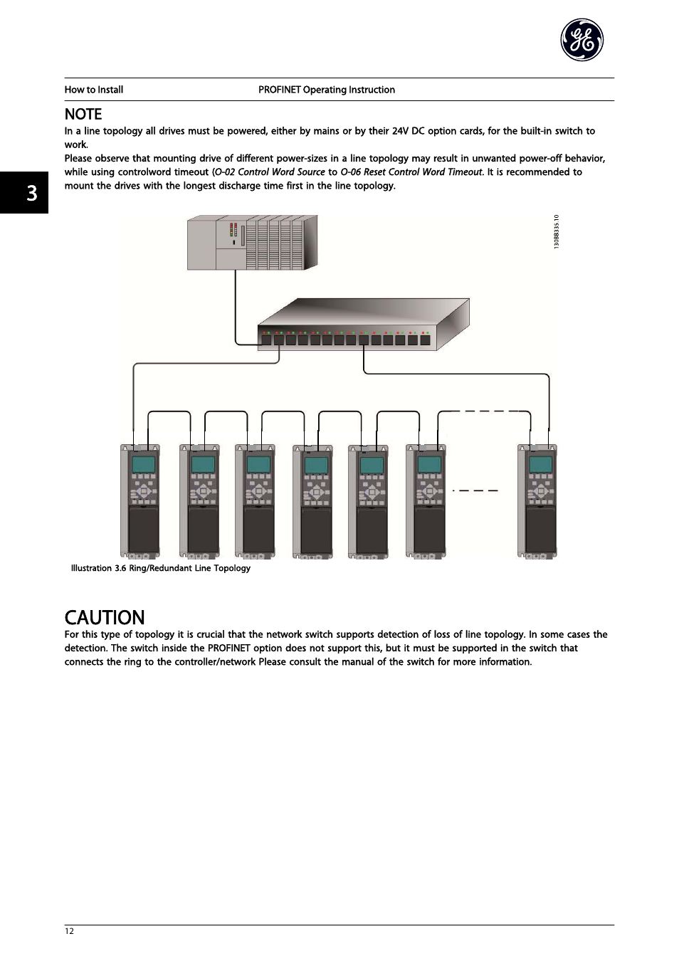 Caution | GE Industrial Solutions AF-650 GP PROFINET User Manual | Page 13 / 69
