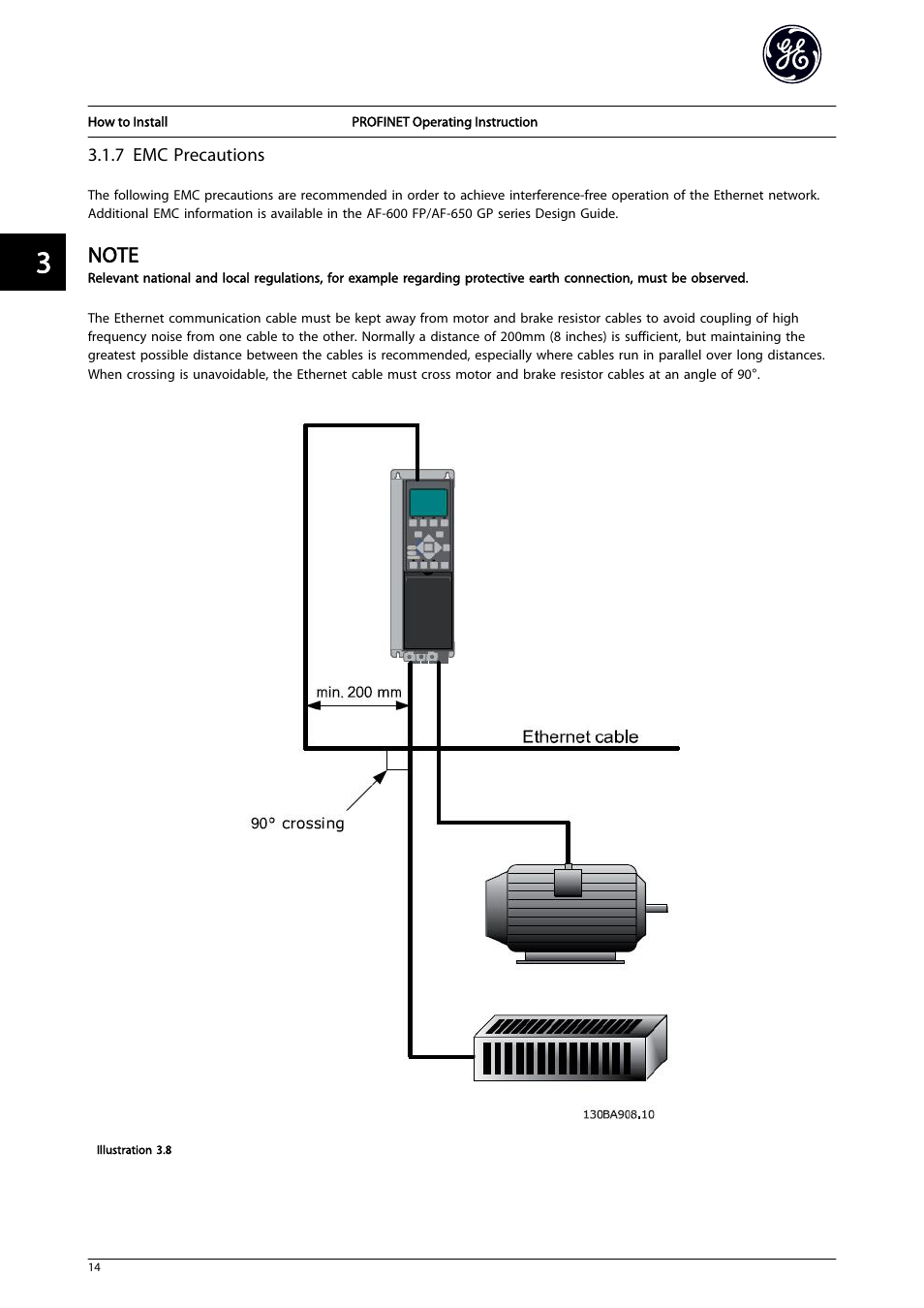 7 emc precautions | GE Industrial Solutions AF-650 GP PROFINET User Manual | Page 15 / 69