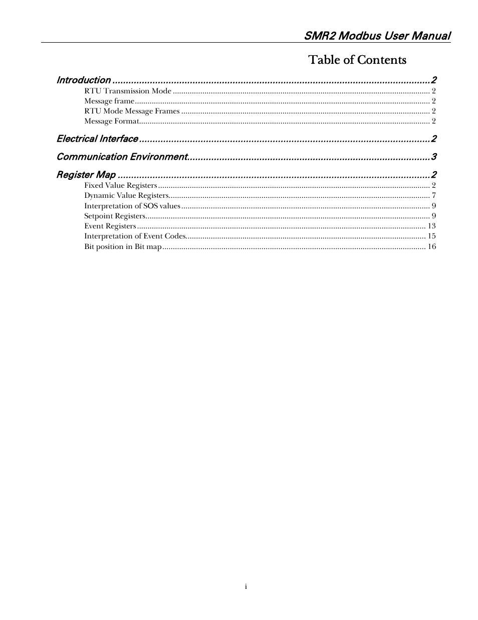 GE Industrial Solutions Record Plus FG600 SMR2 Modbus User Manual | Page 3 / 21