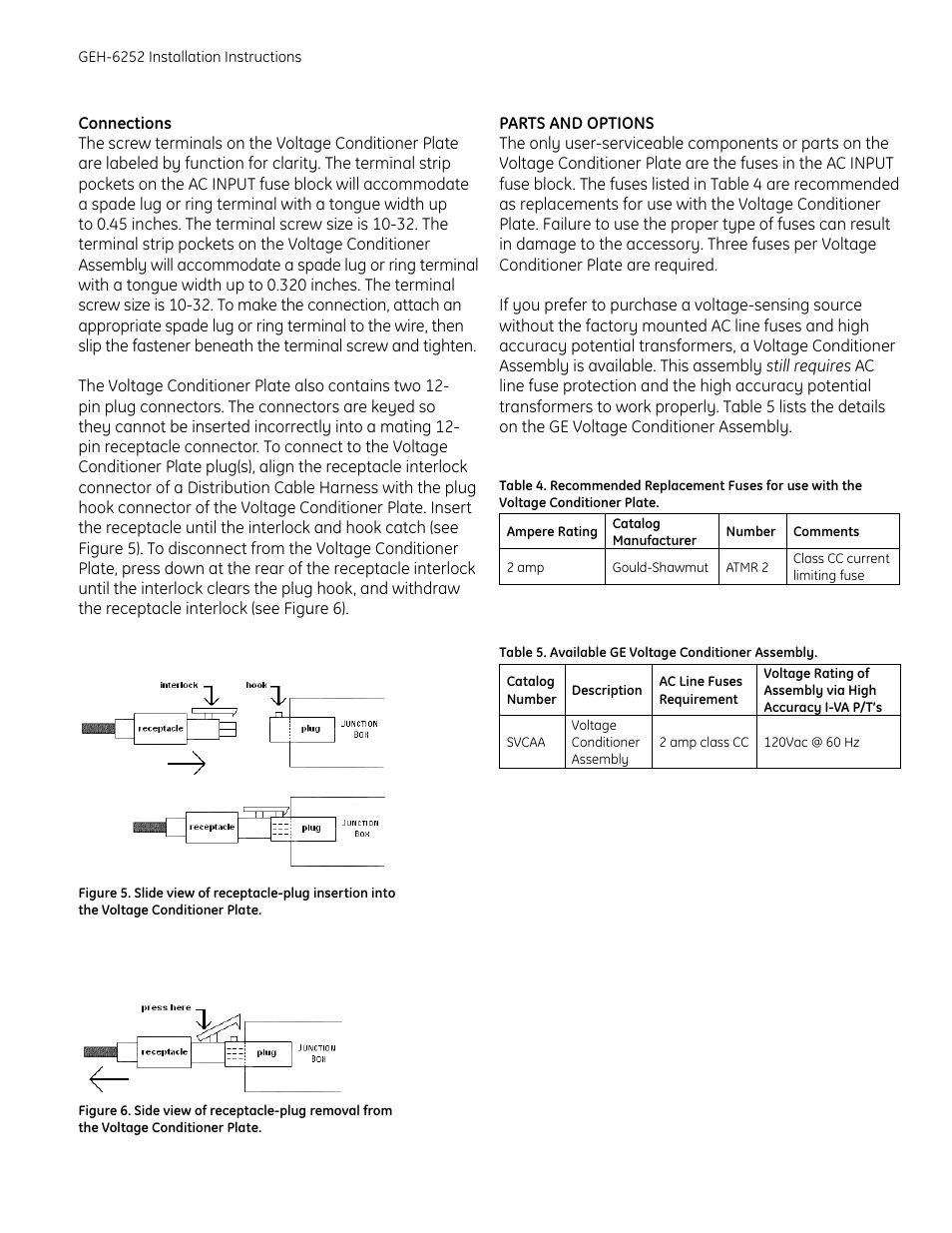 GE Industrial Solutions Voltage Conditioner Plate SVCA600D User Manual | Page 7 / 8