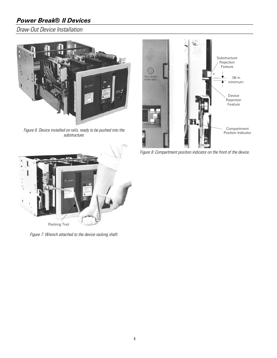 GE Industrial Solutions Power Break II Draw-out 800-4000 Amp Frames User Manual | Page 8 / 12