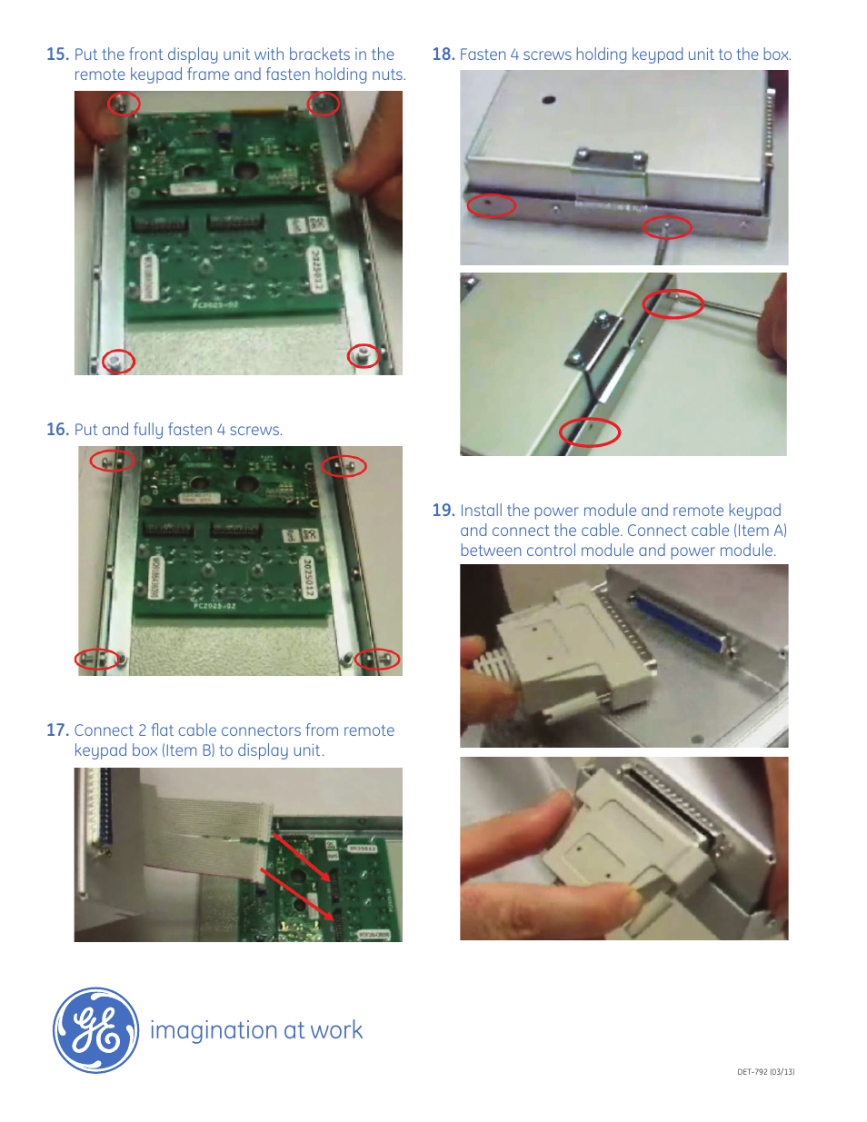 Imagination at work | GE Industrial Solutions QTAKPADKIT1 User Manual | Page 4 / 4