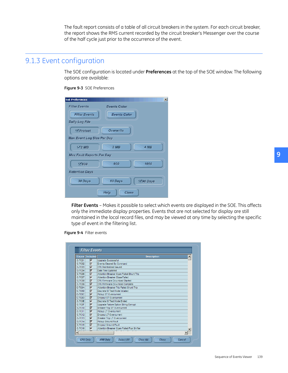3 event configuration | GE Industrial Solutions Entellisys 4.0 System User Manual User Manual | Page 139 / 274