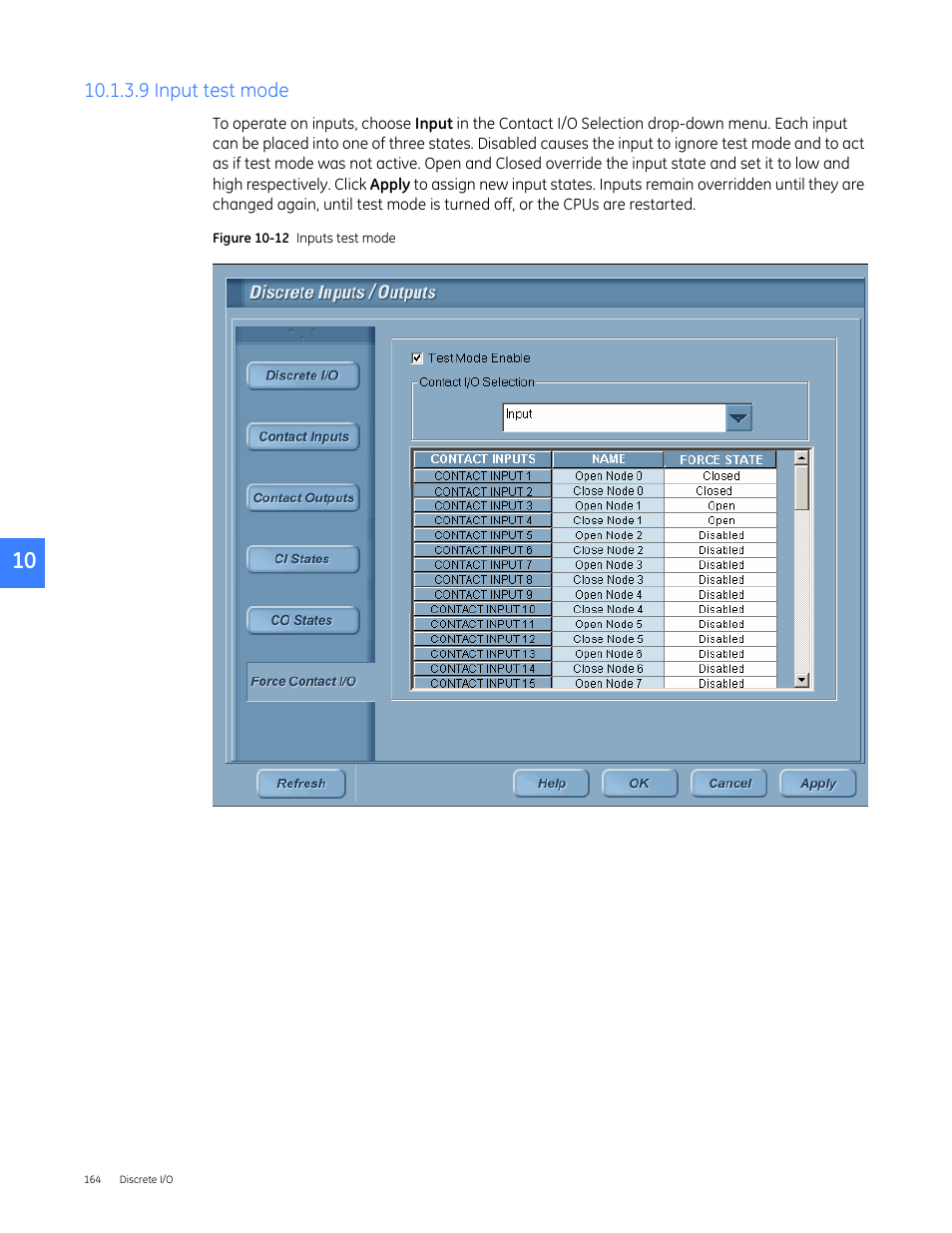 9 input test mode | GE Industrial Solutions Entellisys 4.0 System User Manual User Manual | Page 164 / 274