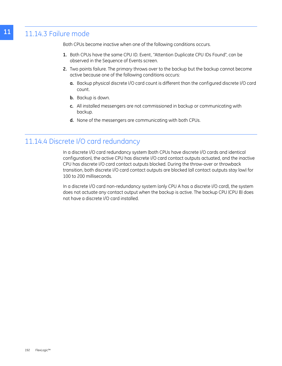 3 failure mode, 4 discrete i/o card redundancy | GE Industrial Solutions Entellisys 4.0 System User Manual User Manual | Page 192 / 274