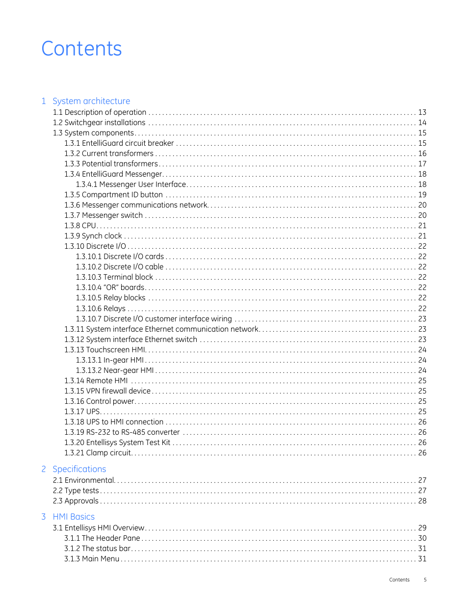 GE Industrial Solutions Entellisys 4.0 System User Manual User Manual | Page 5 / 274