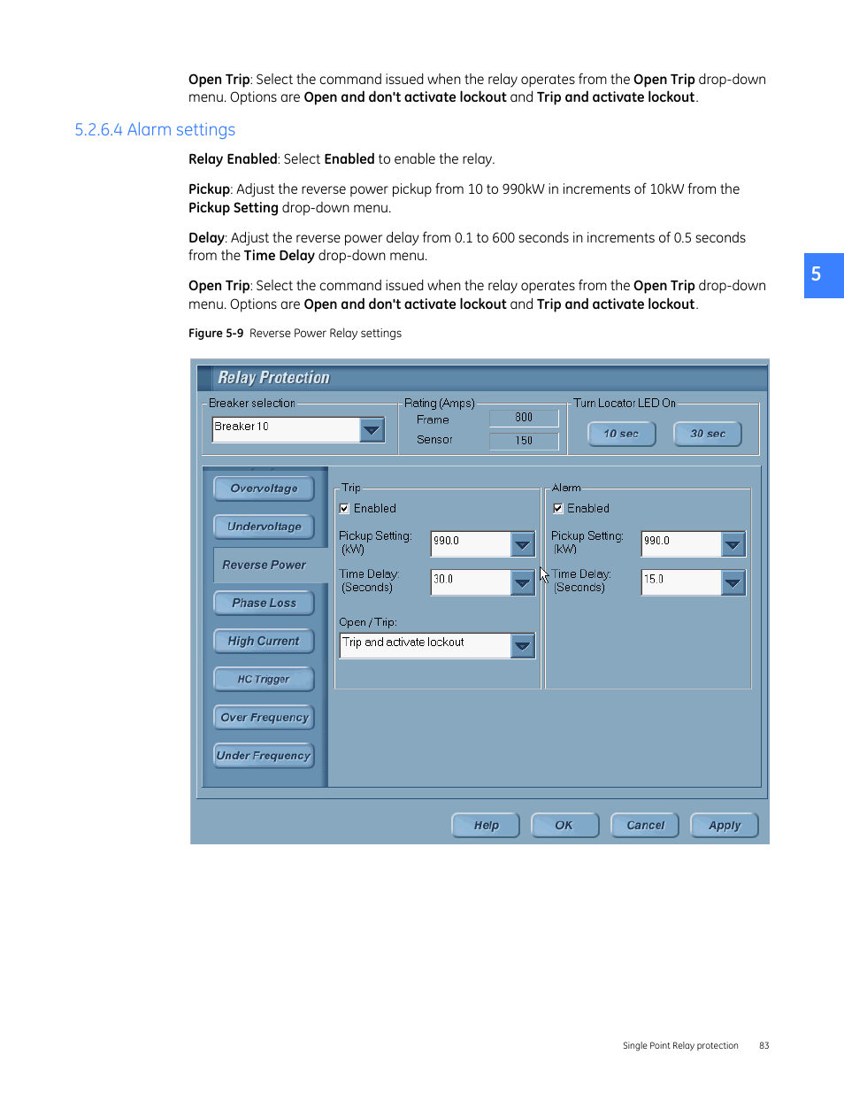4 alarm settings | GE Industrial Solutions Entellisys 4.0 System User Manual User Manual | Page 83 / 274