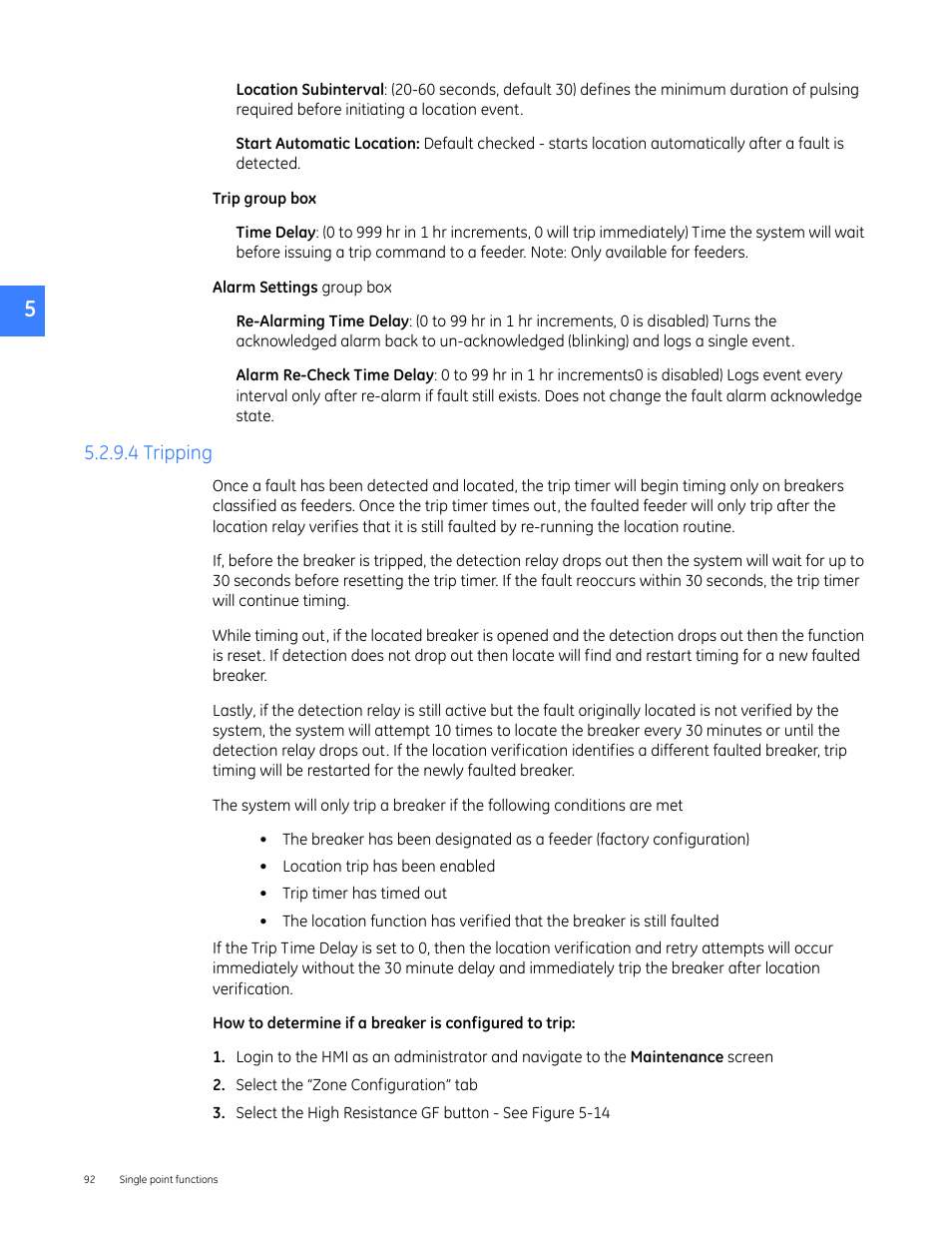 4 tripping | GE Industrial Solutions Entellisys 4.0 System User Manual User Manual | Page 92 / 274