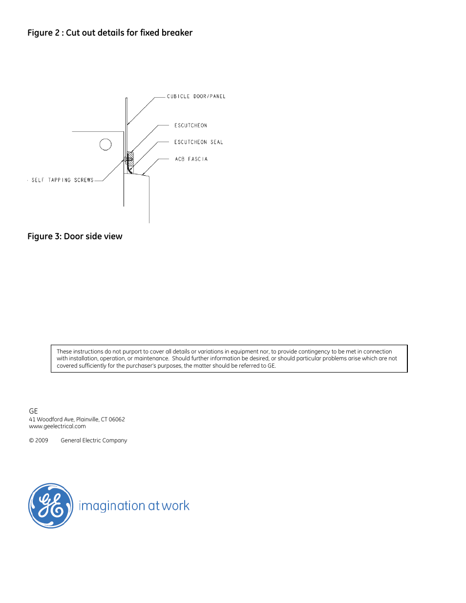 GE Industrial Solutions EntelliGuard G Escutcheon Kit User Manual | Page 2 / 2