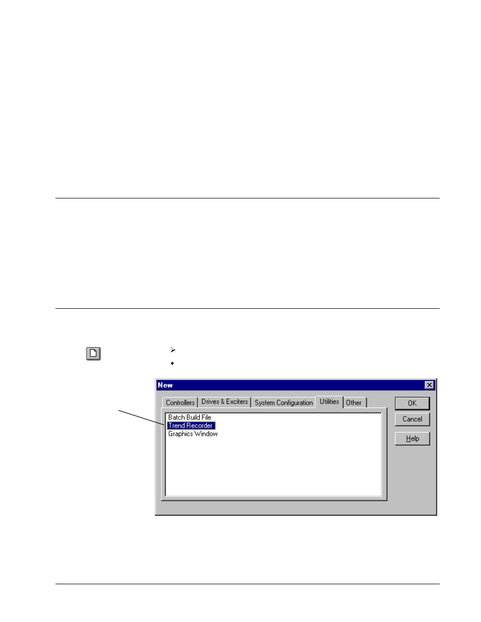 Chapter 2 trend recorder window, Creating a trend recorder, Introduction | GE Industrial Solutions Control System Toolbox For Configuring the Trend Recorder User Manual | Page 11 / 48